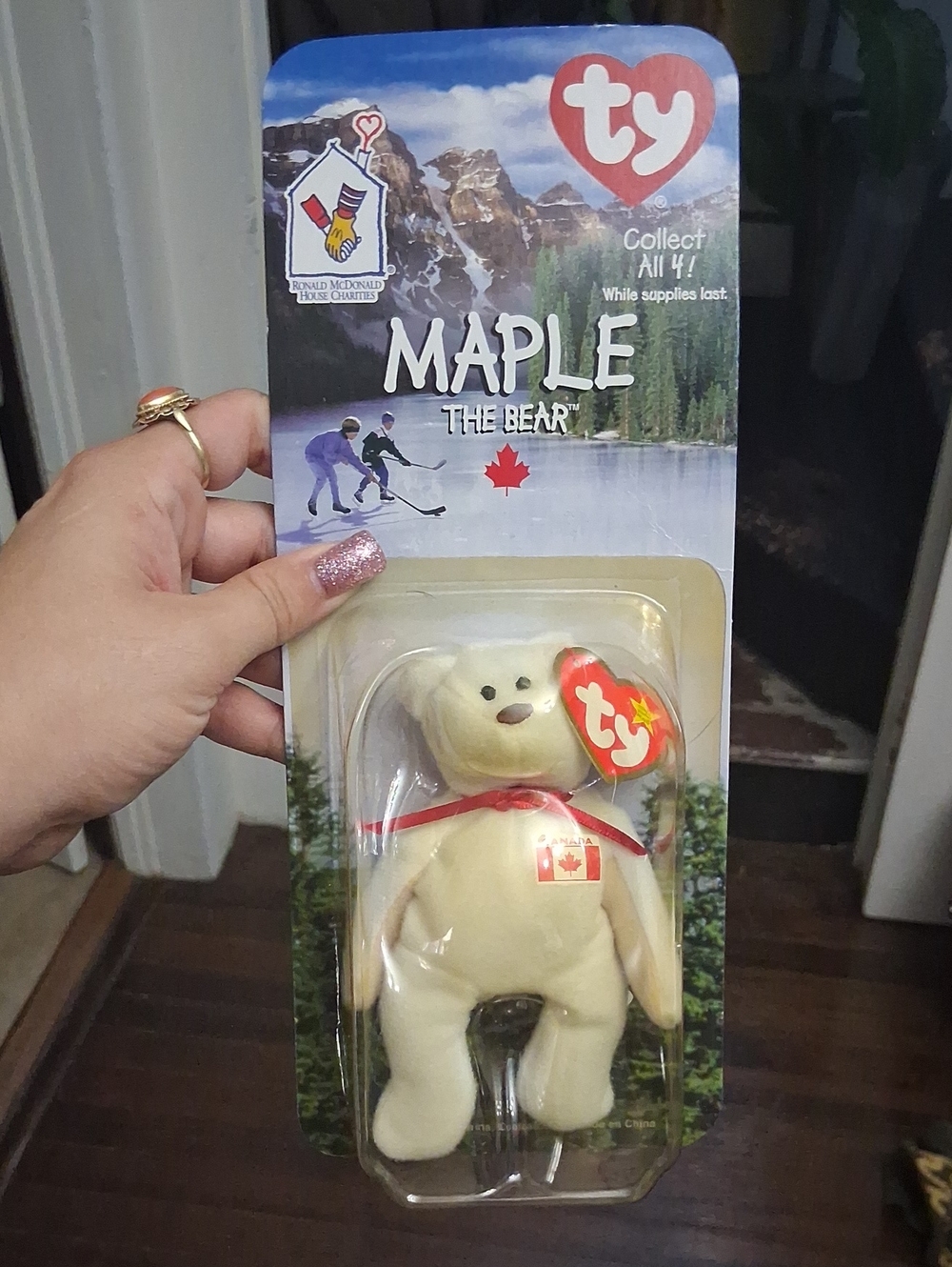 Ty Maple The Bear Beanie Baby Plush